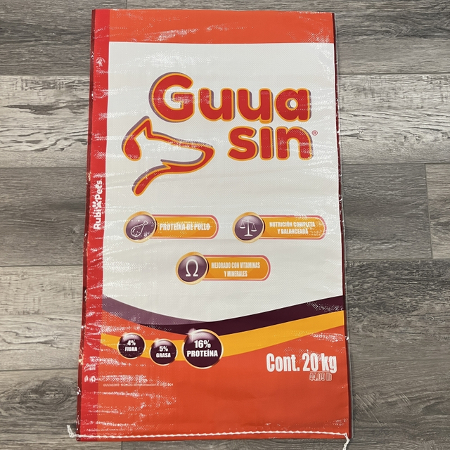 Sacos de rafia con impresión a color BOPP exportadas a México