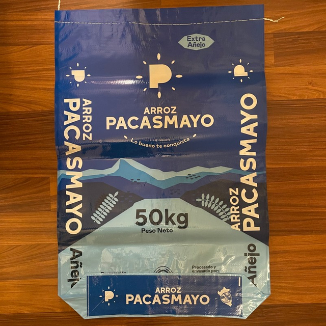 Bolsa Tejida De Polipropileno Laminado BOPP Con Impresión