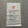 Saco tejido laminado blanco impreso de 25 kg apto para uso alimentario